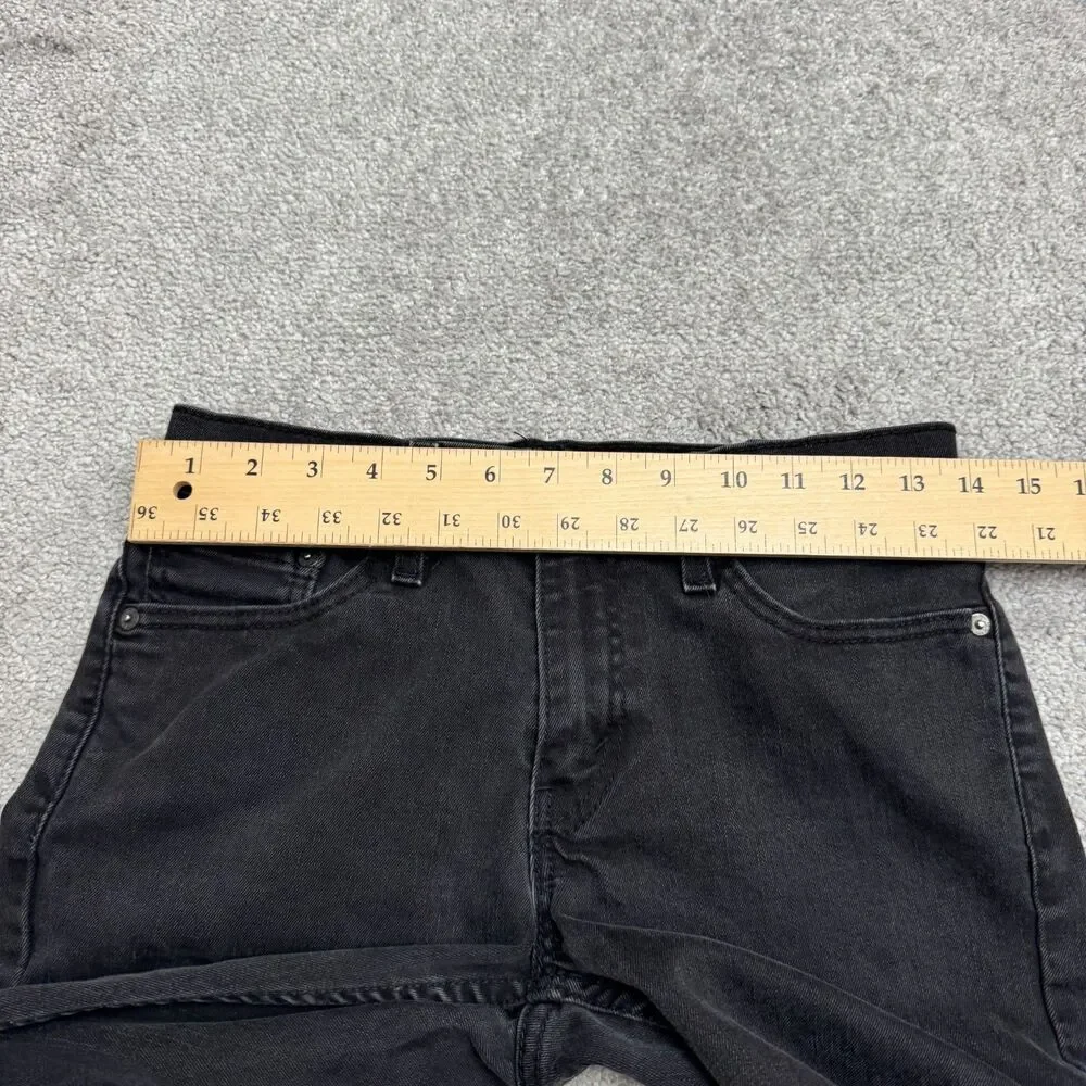 Levi's 511 Straight Leg Slim Fit Denim Jeans Mens 28x32 Black Waterless Casual